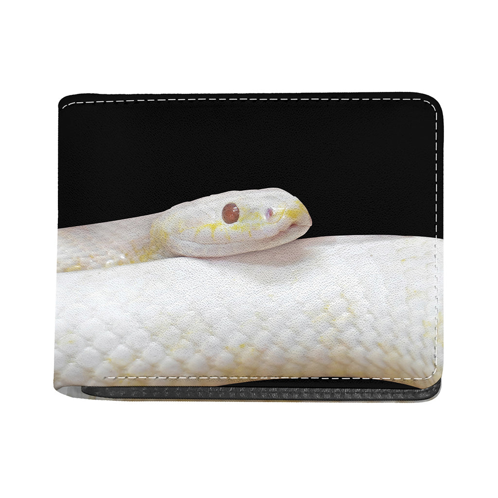 Albino Snake Print Bifold Wallet