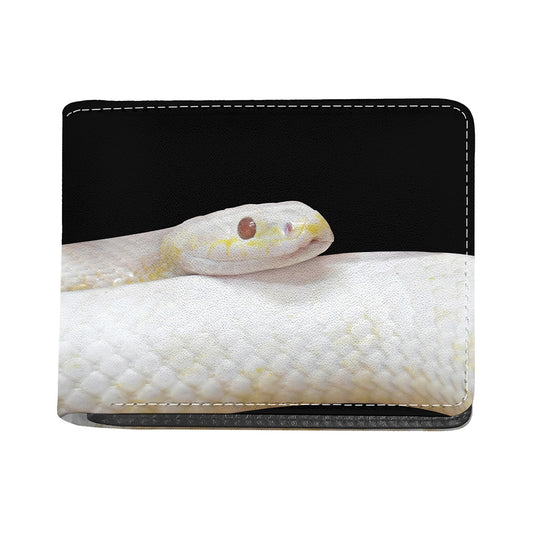 Albino Snake Print Bifold Wallet