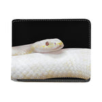 Albino Snake Print Bifold Wallet