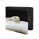Albino Snake Print Bifold Wallet