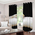 Albino Snake Print Dimout Grommet Curtains