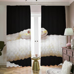 Albino Snake Print Blackout Pencil Pleat Curtains