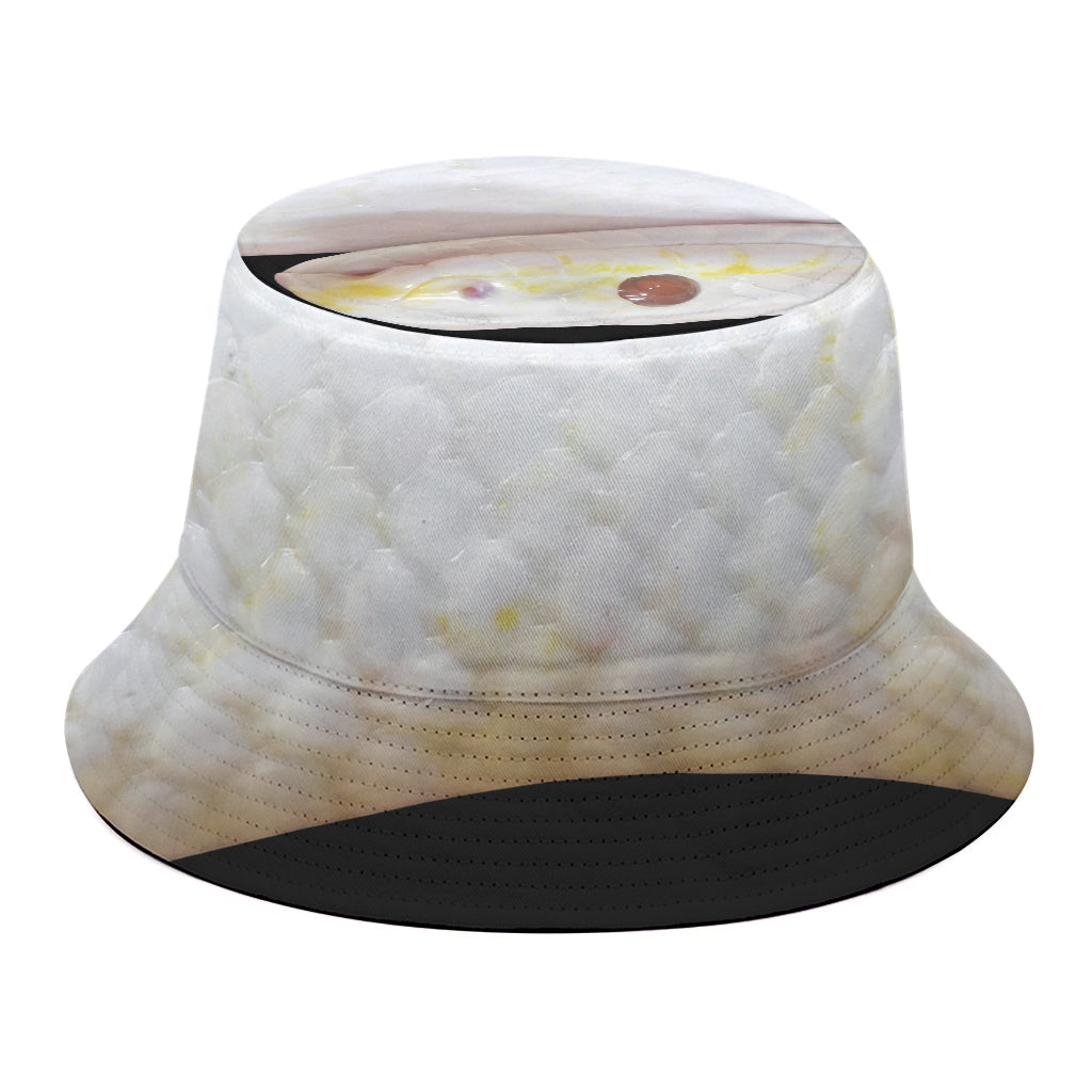 Albino Snake Print Bucket Hat