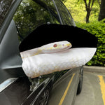 Albino Snake Print Car Side Mirror Covers
