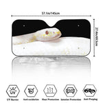 Albino Snake Print Car Windshield Sun Shade
