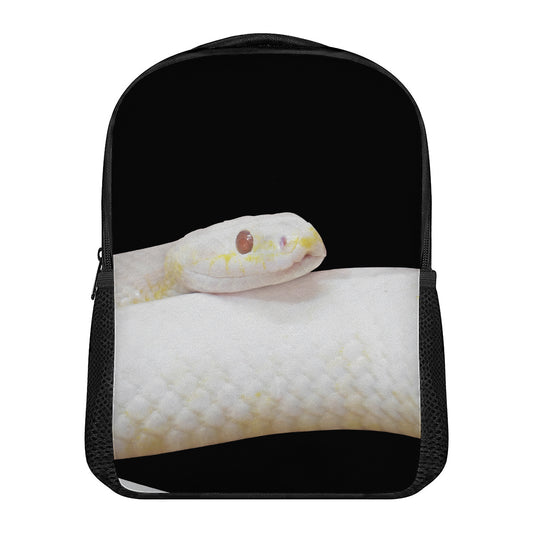 Albino Snake Print Casual Backpack