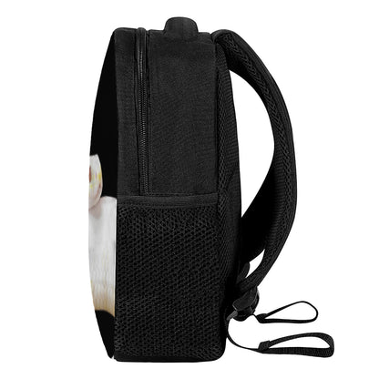 Albino Snake Print Casual Backpack