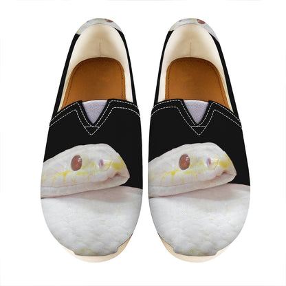 Albino Snake Print Casual Shoes