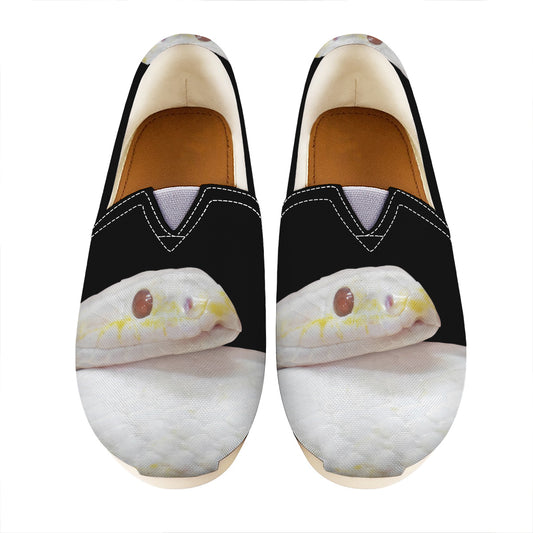 Albino Snake Print Casual Shoes