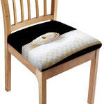 Albino Snake Print Chair Cushion Cover