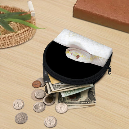 Albino Snake Print Coin Purse