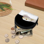 Albino Snake Print Coin Purse