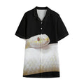 Albino Snake Print Cotton Hawaiian Shirt