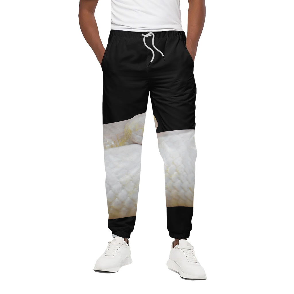 Albino Snake Print Cotton Pants