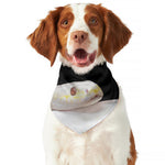 Albino Snake Print Dog Bandana
