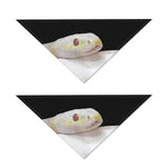 Albino Snake Print Dog Bandana