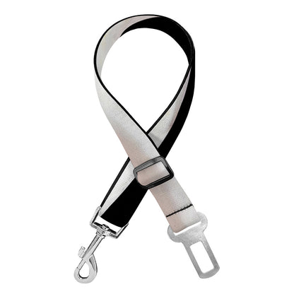 Albino Snake Print Dog Seat Belt