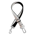 Albino Snake Print Dog Seat Belt
