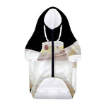 Albino Snake Print Dog Zip Up Hoodie