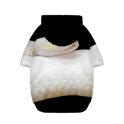 Albino Snake Print Dog Zip Up Hoodie