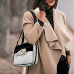 Albino Snake Print Double Strap Bible Bag