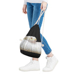 Albino Snake Print Drawstring Bag