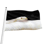 Albino Snake Print Flag