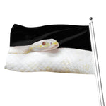 Albino Snake Print Flag