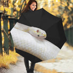 Albino Snake Print Foldable Umbrella