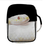 Albino Snake Print Front Pocket Bible Bag
