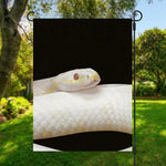 Albino Snake Print Garden Flag