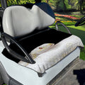 Albino Snake Print Golf Cart Seat Cover