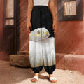 Albino Snake Print Harem Pants