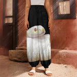 Albino Snake Print Harem Pants