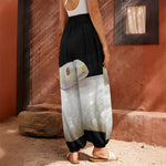 Albino Snake Print Harem Pants