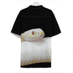 Albino Snake Print Hawaiian Shirt