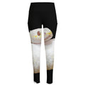 Albino Snake Print High-Waisted Pocket Leggings