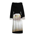 Albino Snake Print Hooded Bathrobe