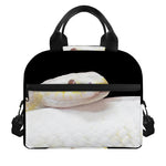Albino Snake Print Insulated Lunch Bag