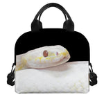 Albino Snake Print Insulated Lunch Bag