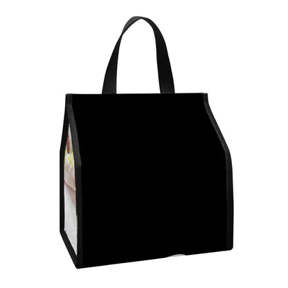 Albino Snake Print Insulated Lunch Tote