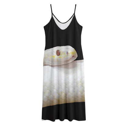 Albino Snake Print Jersey Midi Cami Dress