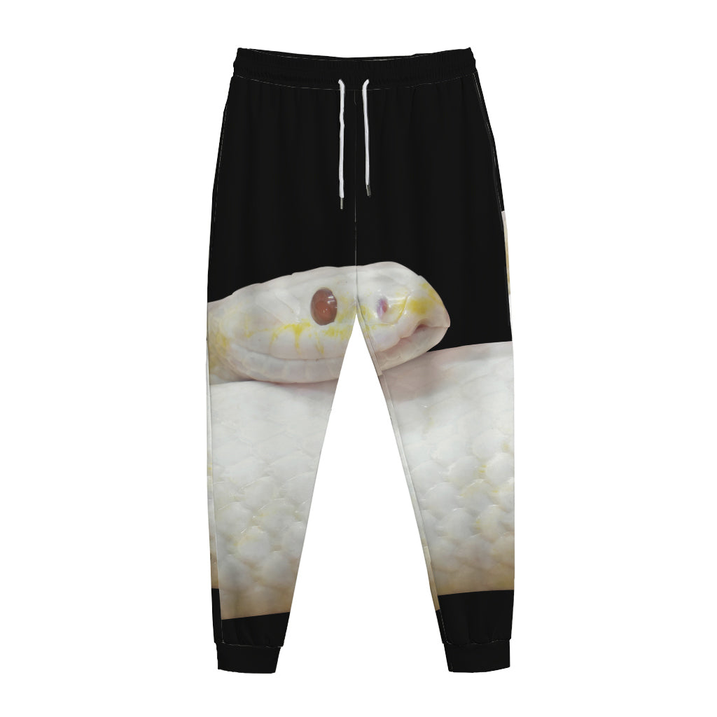 Albino Snake Print Jogger Pants