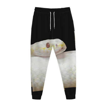 Albino Snake Print Jogger Pants