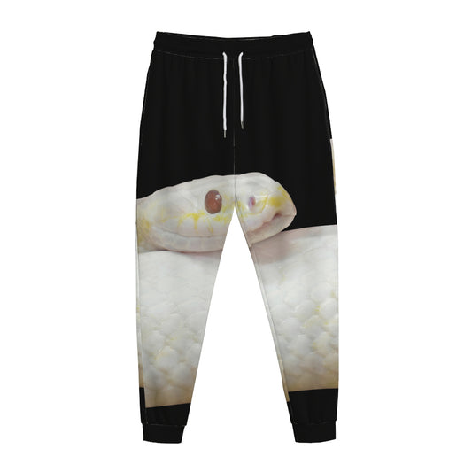 Albino Snake Print Jogger Pants