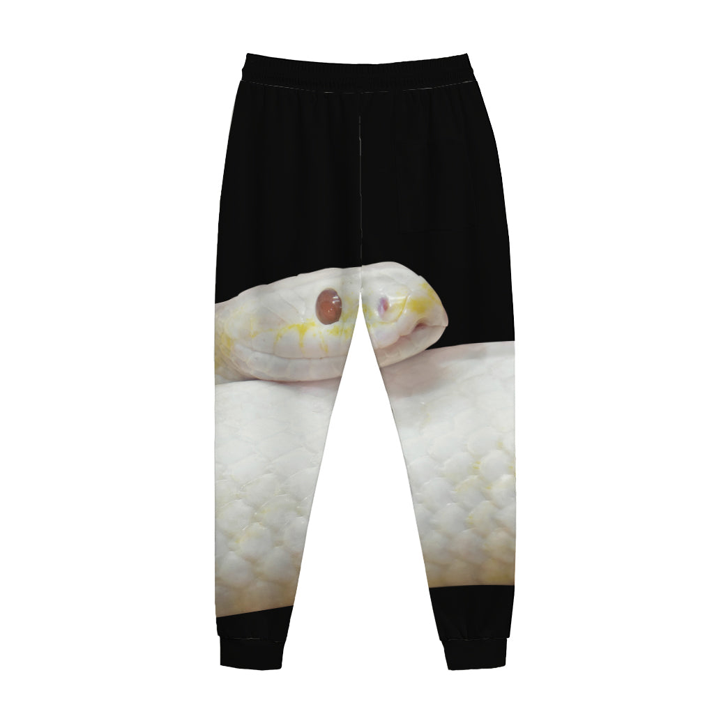 Albino Snake Print Jogger Pants
