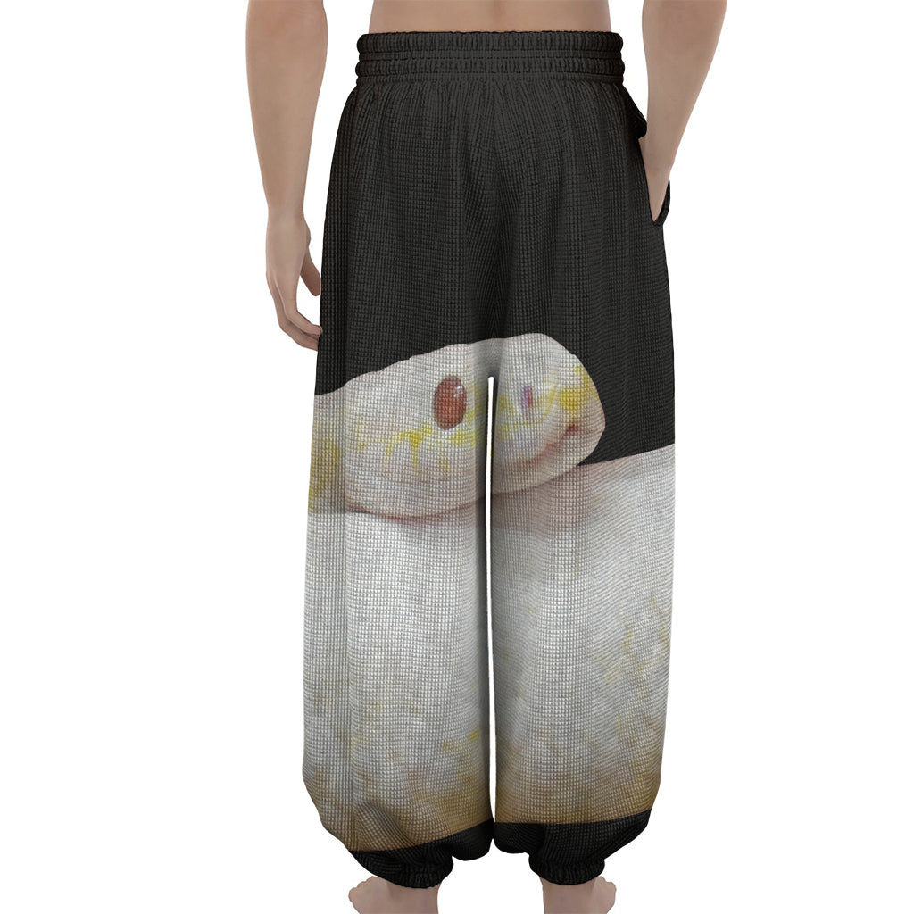 Albino Snake Print Lantern Pants