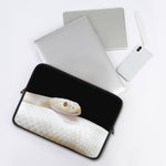 Albino Snake Print Laptop Sleeve