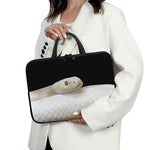 Albino Snake Print Laptop Sleeve With Handle