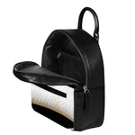 Albino Snake Print Leather Backpack